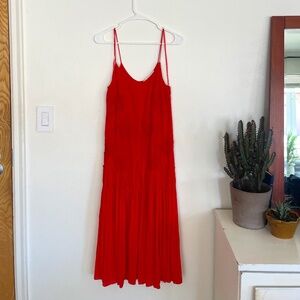 Red Embroidery Dress